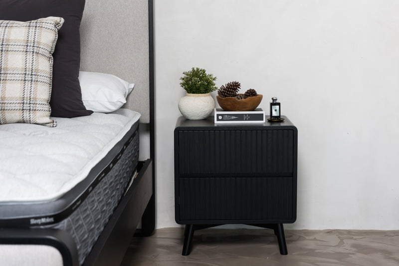 Eriksen Black Bedside Table
