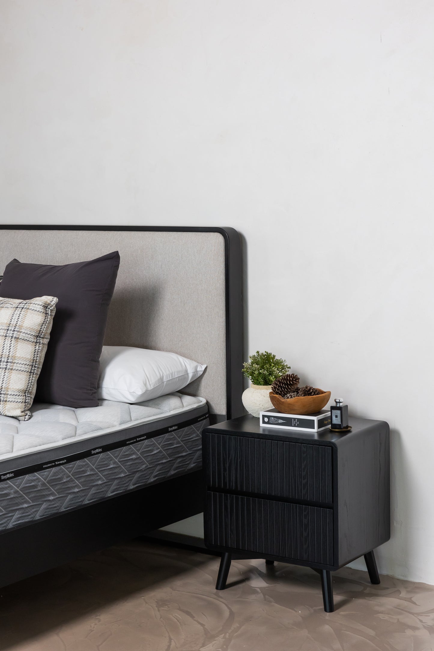 Eriksen black Bedside Table