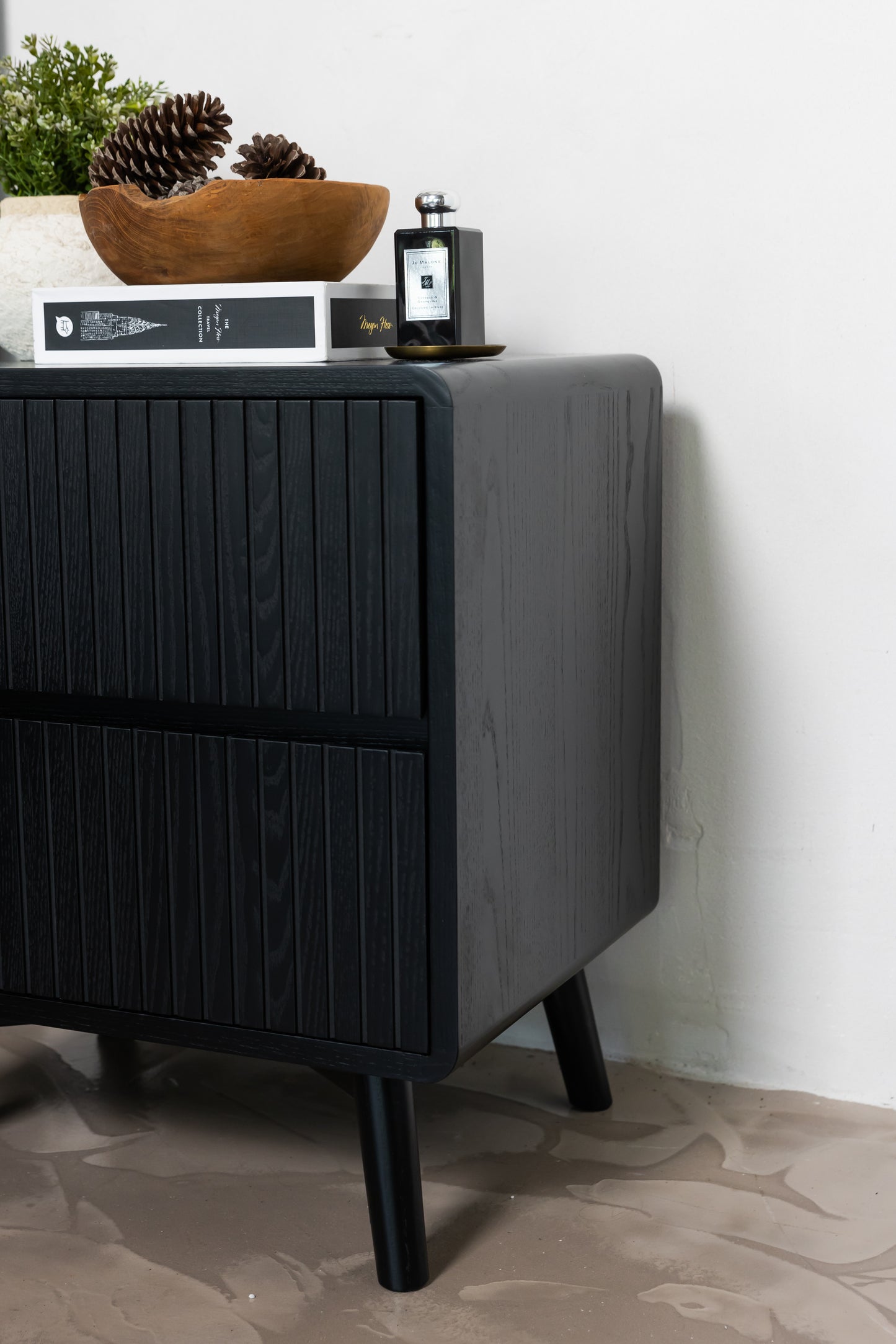 Eriksen black Bedside Table