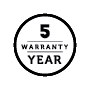 5 Years Warranty