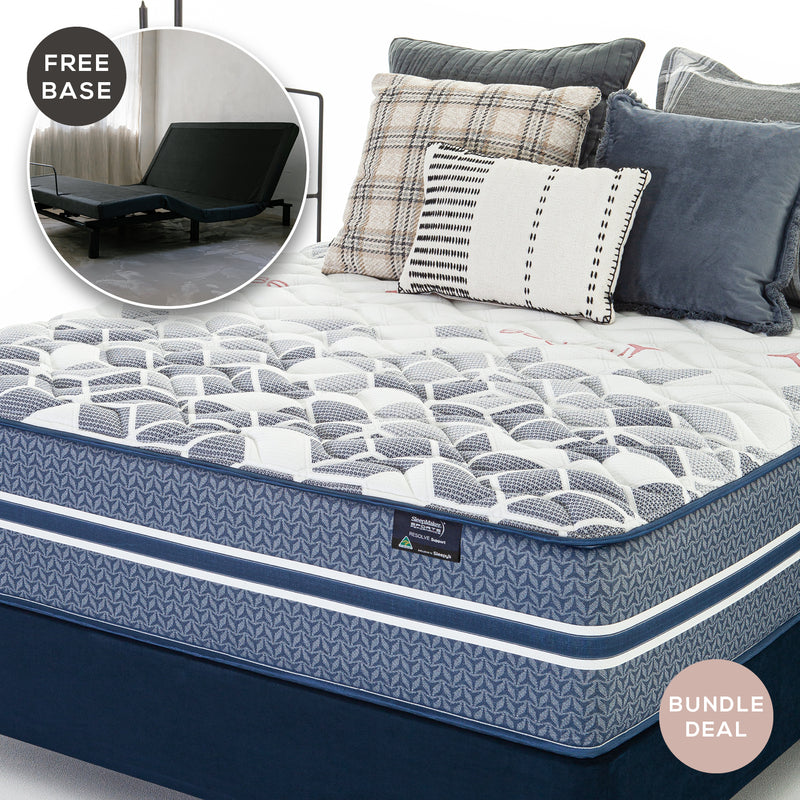 Sports Performance Resolve Mattress & Delta Wave Adjustable Base - King Bundle Deal