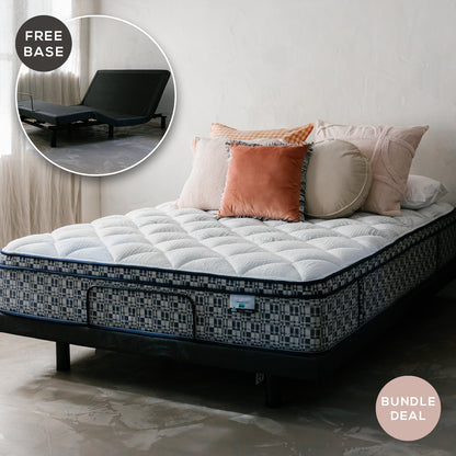 ACA Immerse Mattress & Delta Wave Adjustable Base - King Bundle Deal