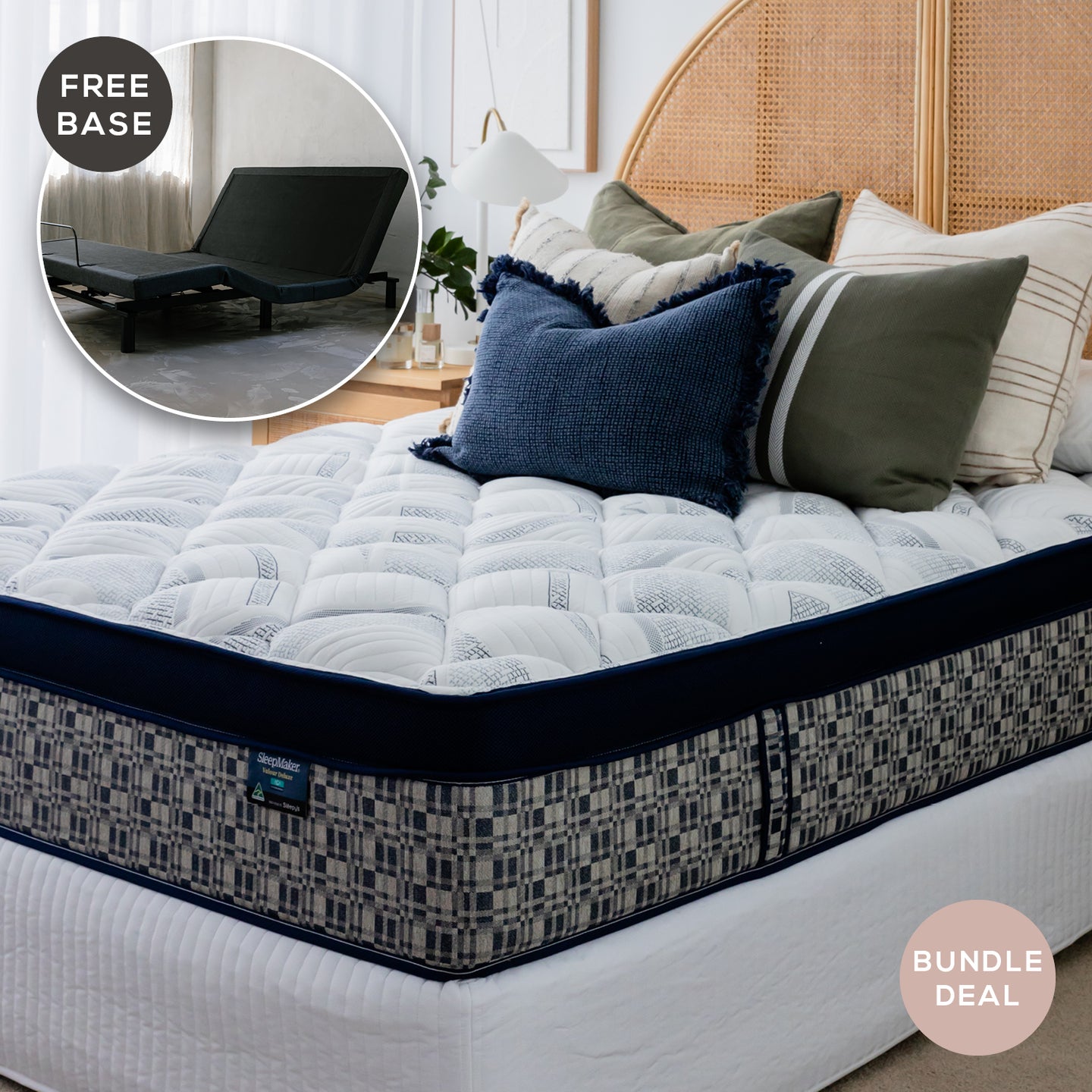 ACA Valour Mattress & Delta Wave Adjustable Base - King Bundle Deal
