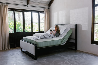 Eriksen Rounded Bedframe & 2 FREE Bedside Tables