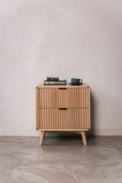Eriksen Rounded Bedframe & 2 FREE Bedside Tables
