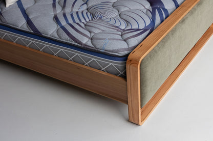 Eriksen Rounded Natural Green Bed Frame