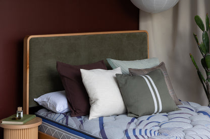 Eriksen Rounded Natural Green Bed Frame