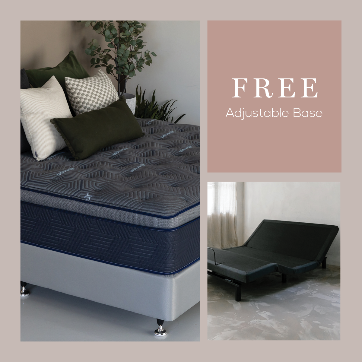 Sports Performance Refine Mattress & FREE Delta Wave Adjustable Base