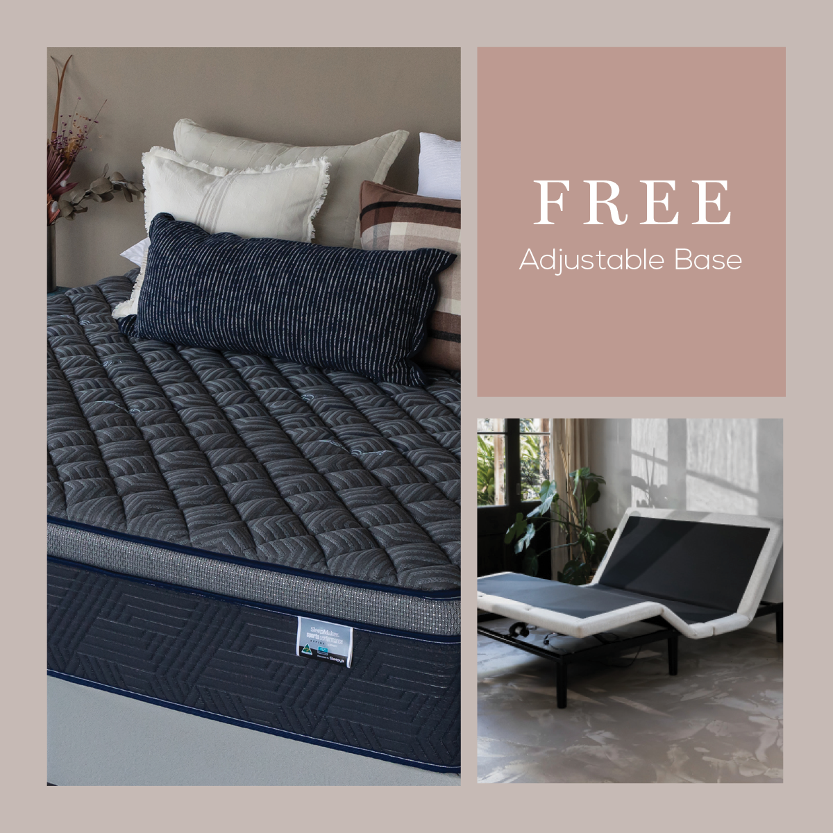 Sports Performance Refine Mattress & FREE iPerform 2000 Adjustable Base
