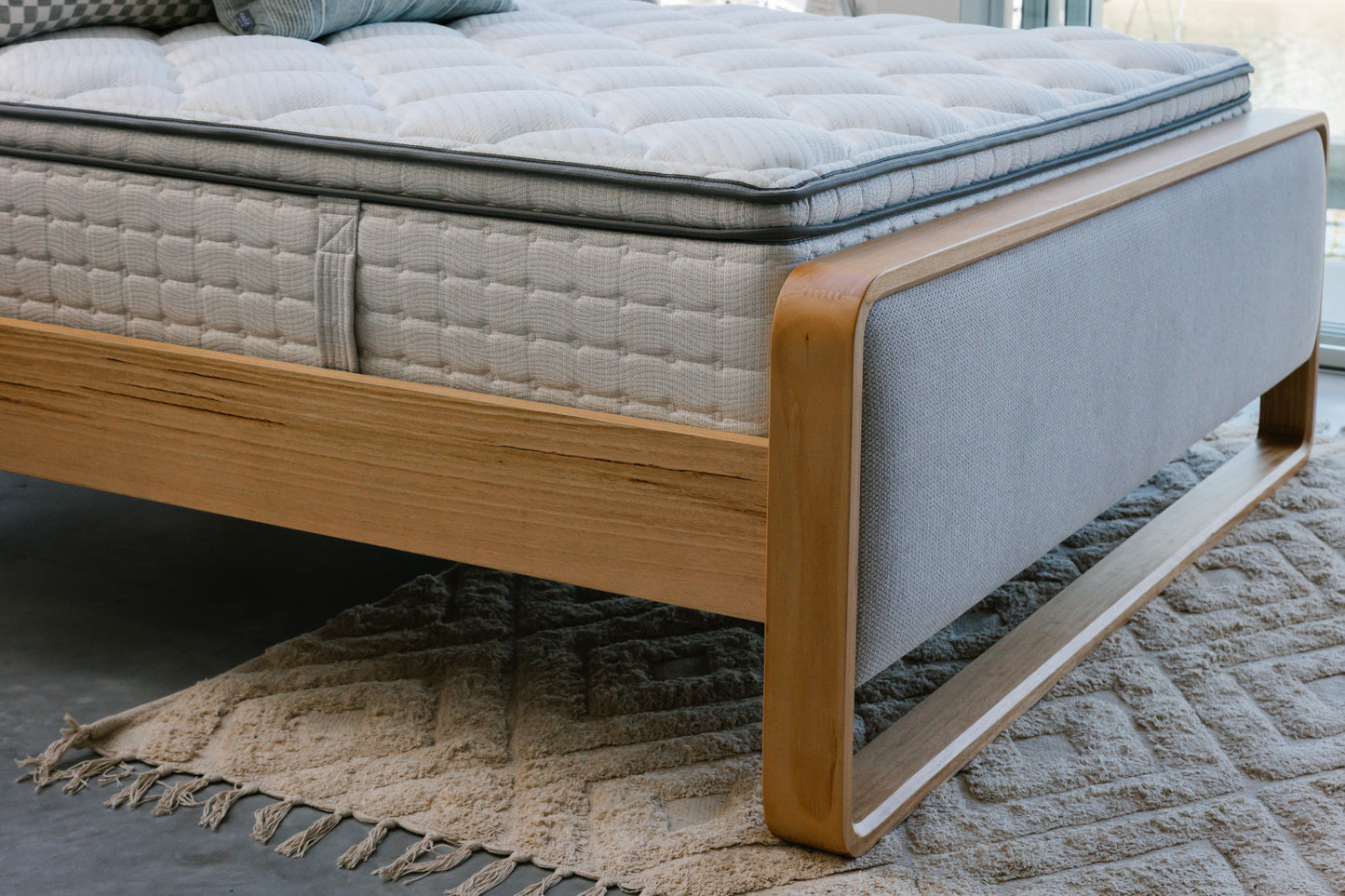 Eriksen Rounded Bedframe & 2 FREE Bedside Tables