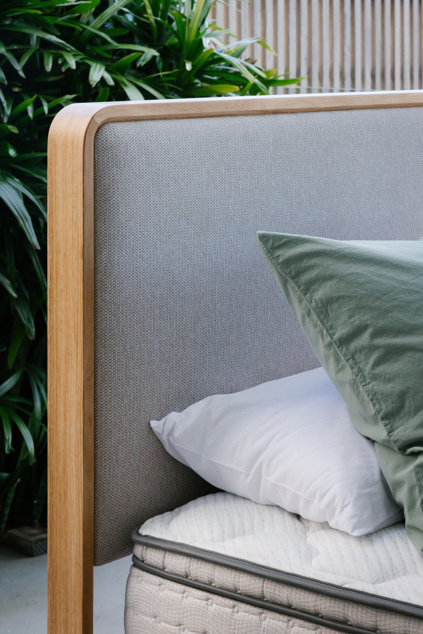 Eriksen Rounded Bedframe & 2 FREE Bedside Tables