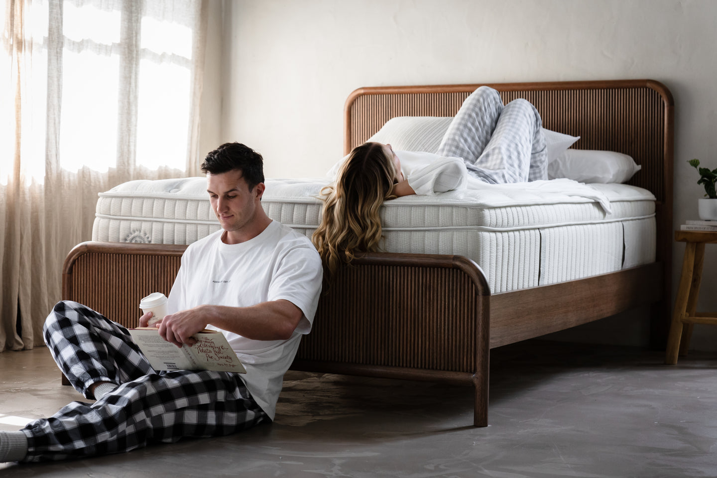 Harrington Bedframe + 2 FREE Bedside Tables
