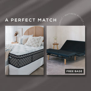 ACA Immerse Mattress & Leo Adjustable Base - King Bundle Deal