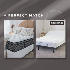 ACA Immerse Mattress & Delta Wave Adjustable Base - King Bundle Deal