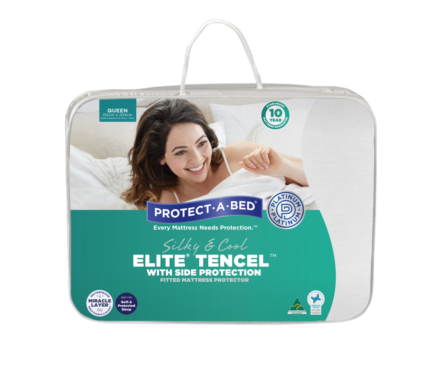 Elite® Tencel™ with Side Protection Fitted Mattress Protector | Sleepy's