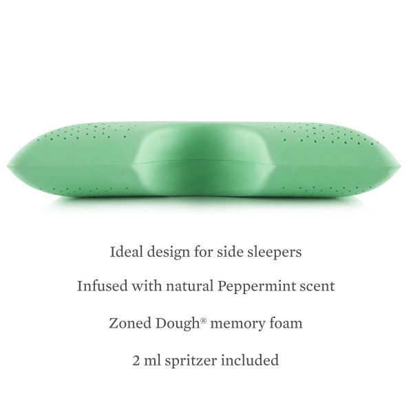 Malouf Z Shoulder Zoned Dough Pillow + Peppermint